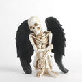 L’Ange Condamné — Figurine Squelette aux Ailes Noires