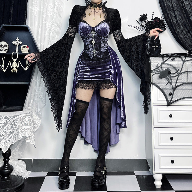 Robe Cabaret Violet Nocturne – Cirque des Ombres