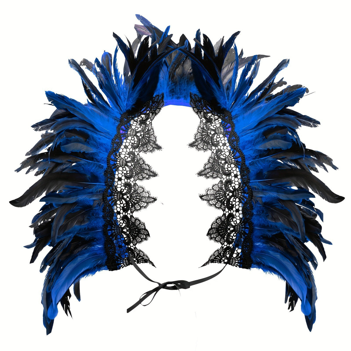 🎪 Les Plumes de la Funambule — Étole Gothique en Plumes & Dentelle