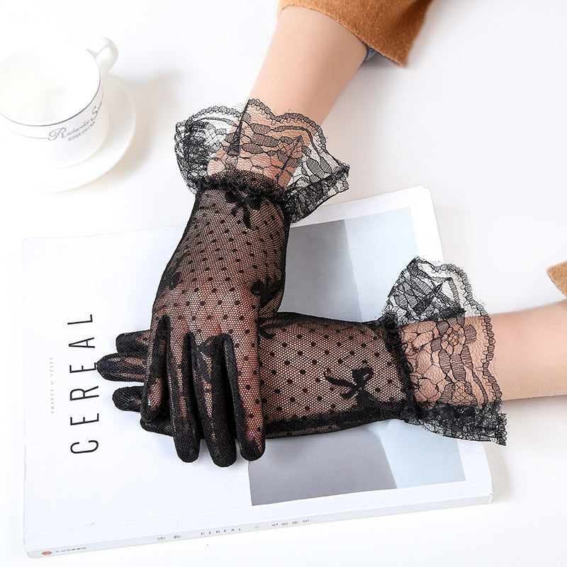 Gants de Dentelle Voile de Minuit – Dark Bride