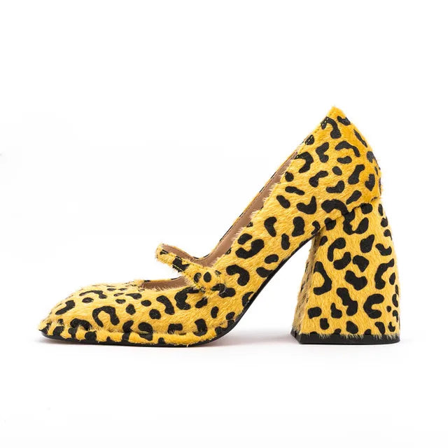 🐆 Escarpins Fauve Nocturne – Léopard à Talon Sculpté
