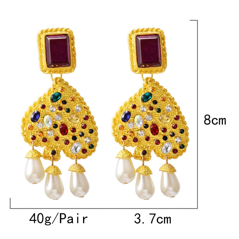 Le Cœur de la Marquise – Boucles d’Oreilles Baroques