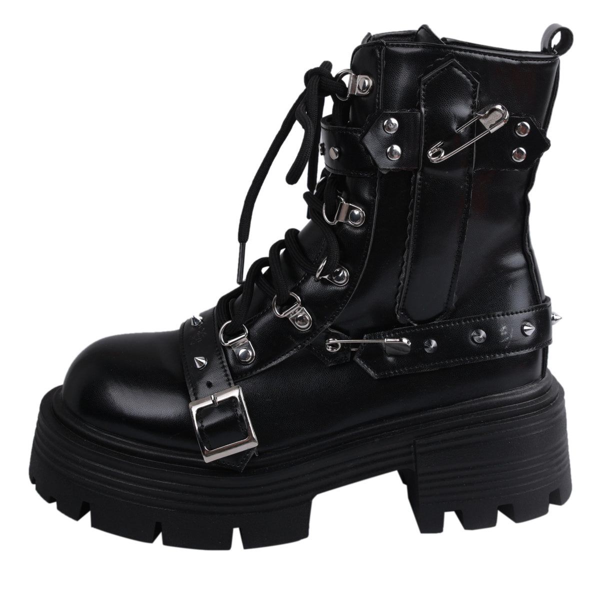 Bottines Punk Gothiques à Sangles – Anges Déchus