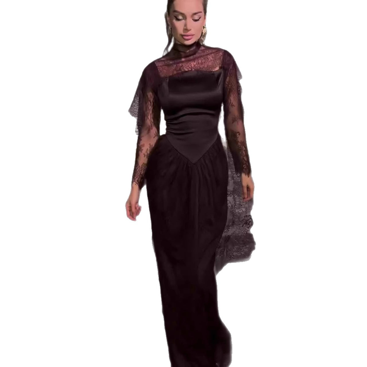 Robe de la Comtesse Écarlate – Dentelle & Élégance Vampirique