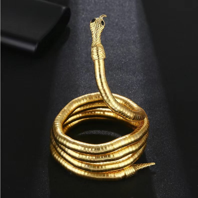🐍 L’Étreinte du Serpent — Collier Serpent Argenté