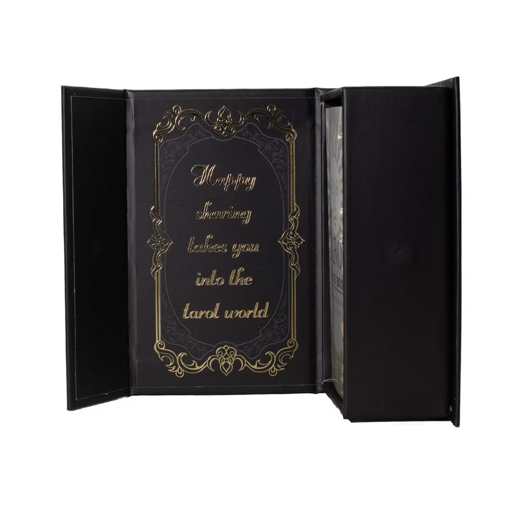 Tarot Doré des Arcanes – Coffret Noir & Or avec Livret