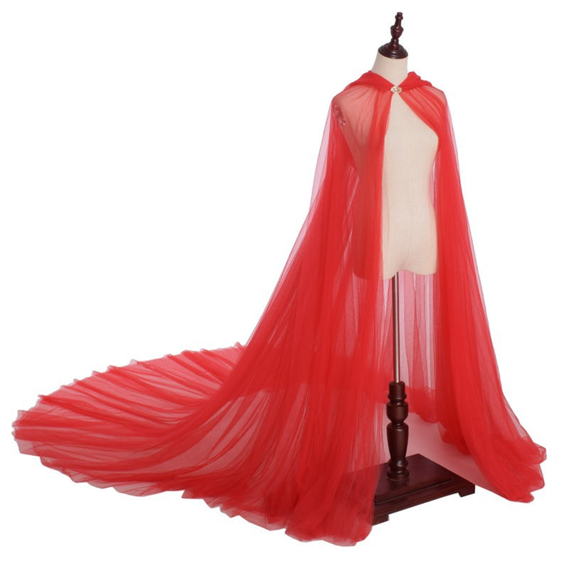 Cape Nocturne — Tulle à Capuche & Longue Traîne
