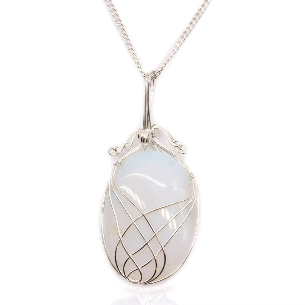 Lueur des Abysses — Pendentif opalescent