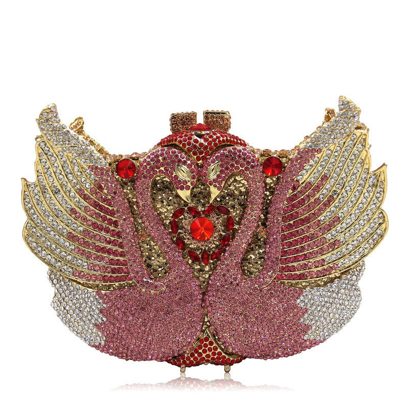 Minaudière Cygne de Cristal – Élégance Nocturne