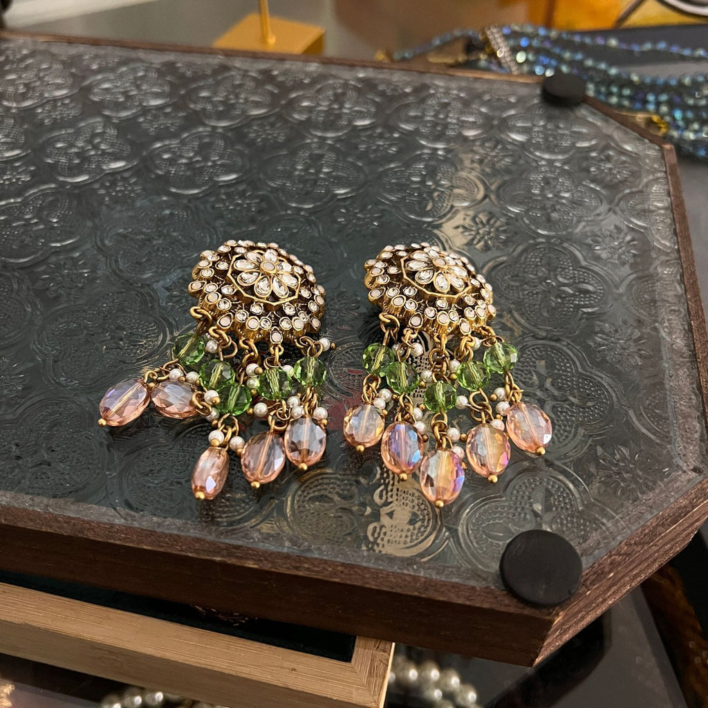 Parure des Oracles d’Abysses – Collier & Boucles Baroques