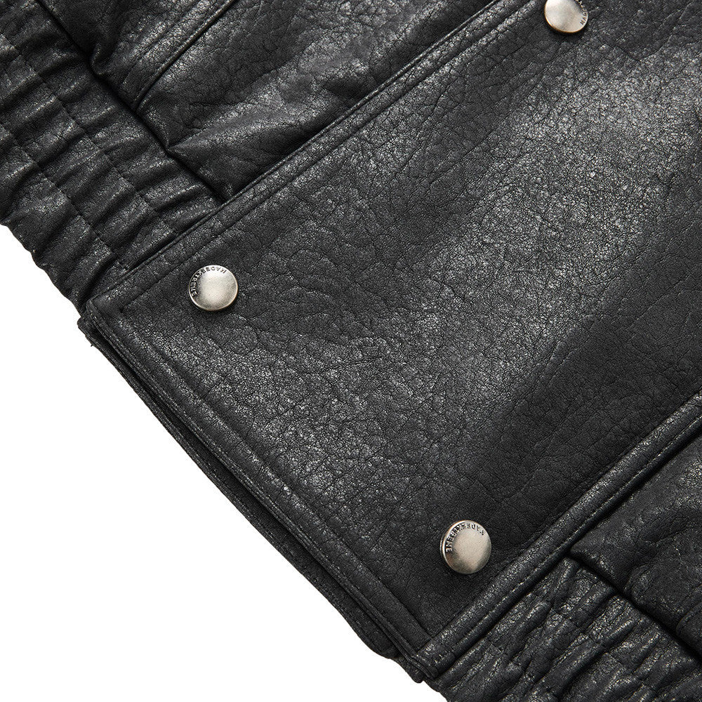 Blouson Nocturne Homme à Col Montant – Héritier des Ombres