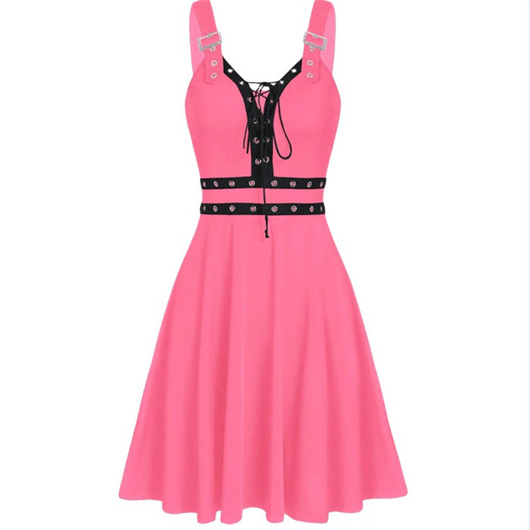 Robe Punk Gothique à Laçage – Midnight Riot