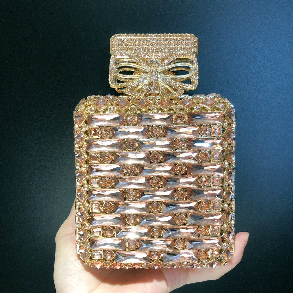 Minaudière Flacon de Minuit – Sac bijou en cristaux