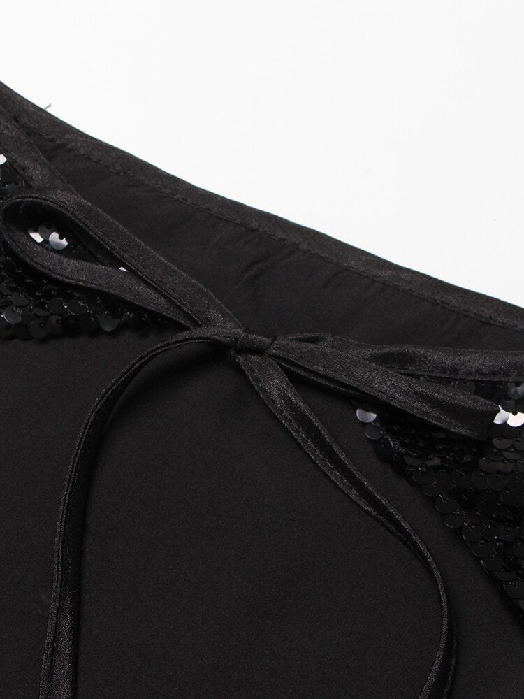 Robe Nocturne à Sequins – Élégance des Ombres