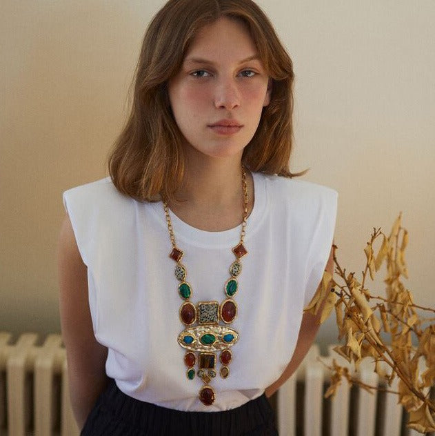 Le Trésor de la Bohémienne — Collier Baroque Multicolore