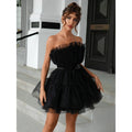 Robe tutu en tulle froncé – Ruban des Ombres