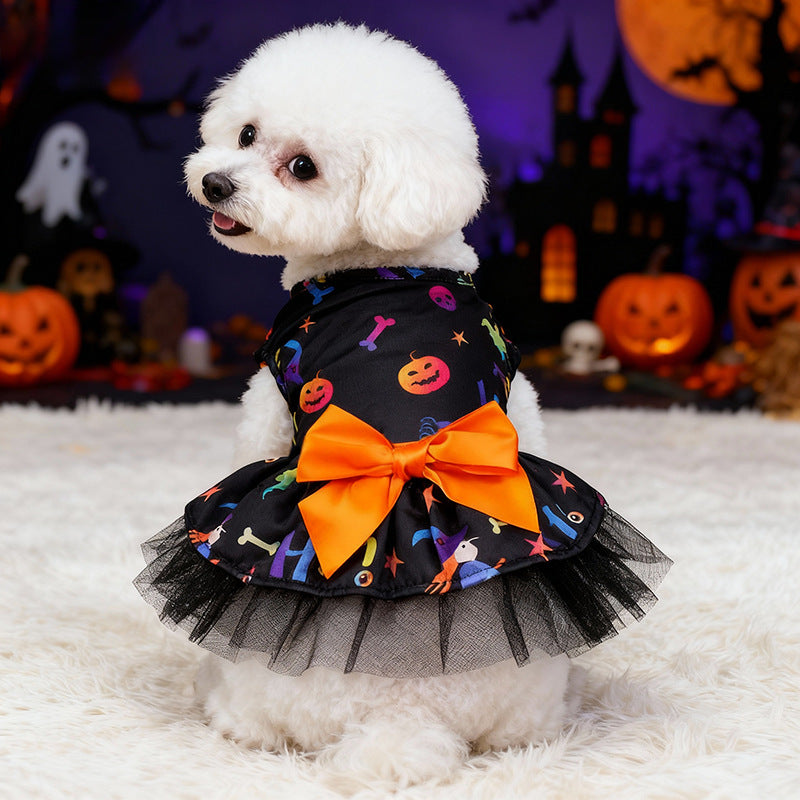 Petite Sorcière des Ombres – Robe Halloween pour Chien & Chat