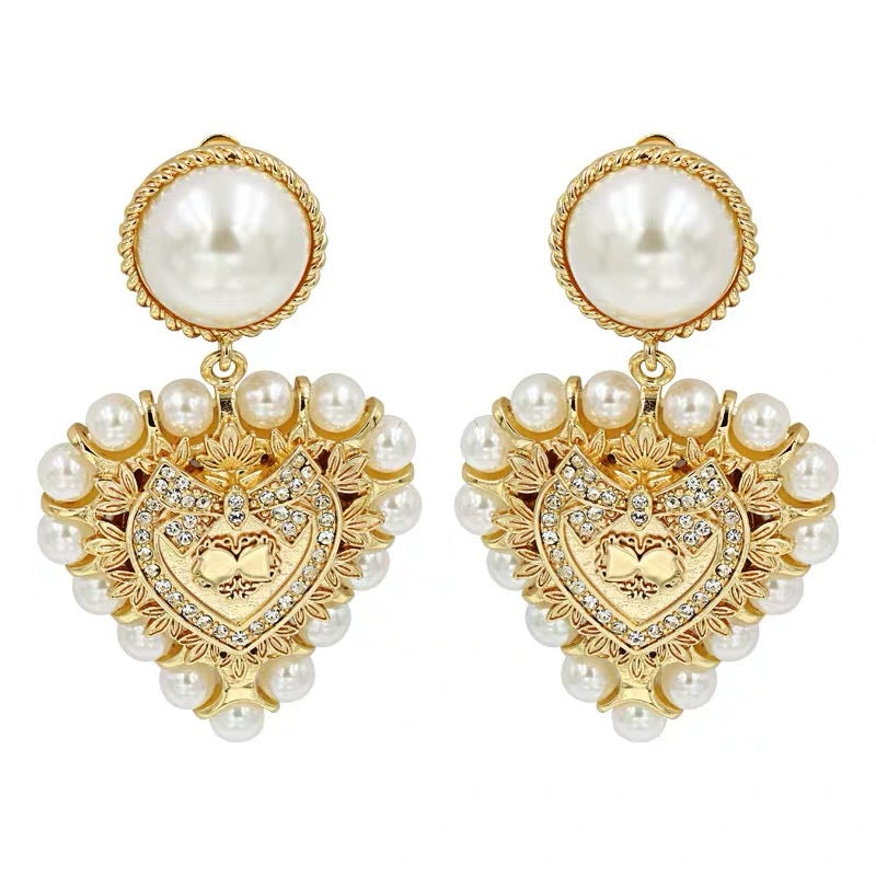 Le Cœur de la Marquise – Boucles d’Oreilles Baroques