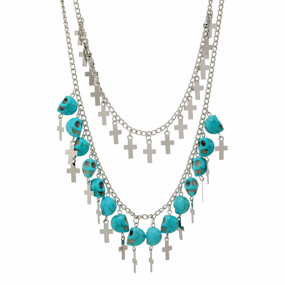 Les Reliques de Minuit — Collier Crânes & Croix