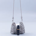 Sac Minaudière Argenté à Sequins & Chaîne – Éclat d’Ombre
