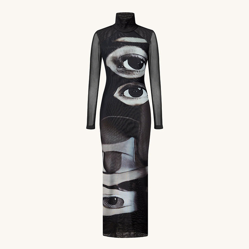 Robe Longue Mesh Regard des Anges Déchus