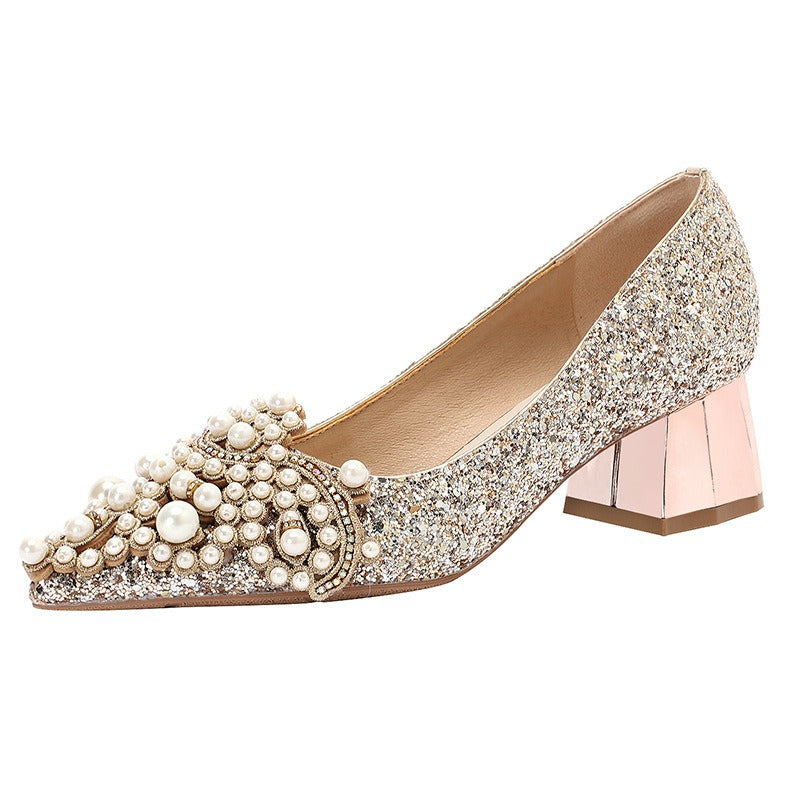 Escarpins Perles Éternelles – Souliers de Mariée Gothique