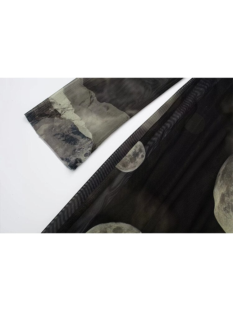 🌕 Sous la Pleine Lune — Robe Longue Mystique