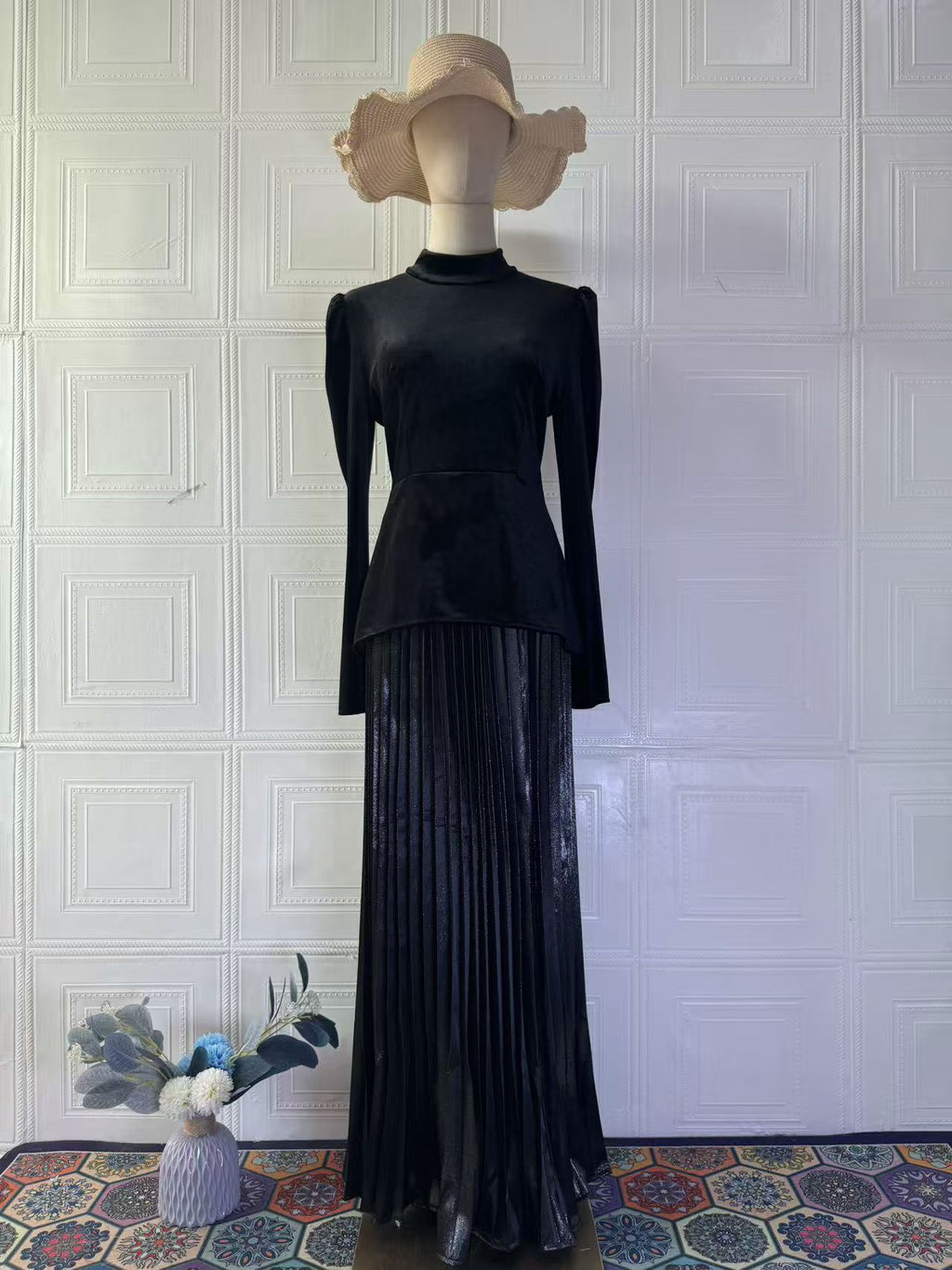 Black Queen of Shadows Long Dress