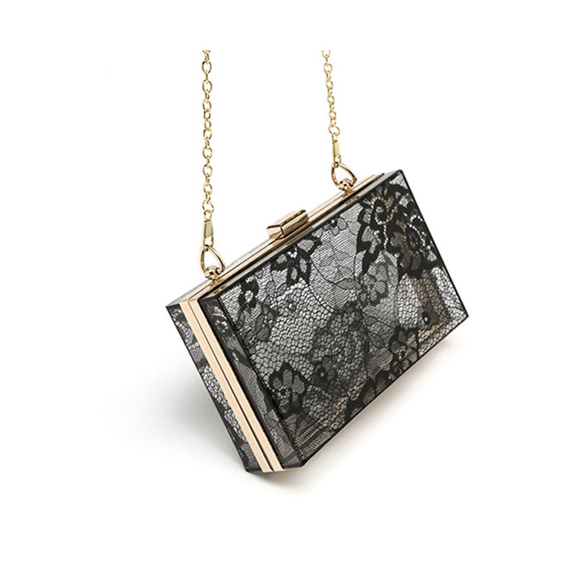 Minaudière Voile Funèbre – Dentelle Noire