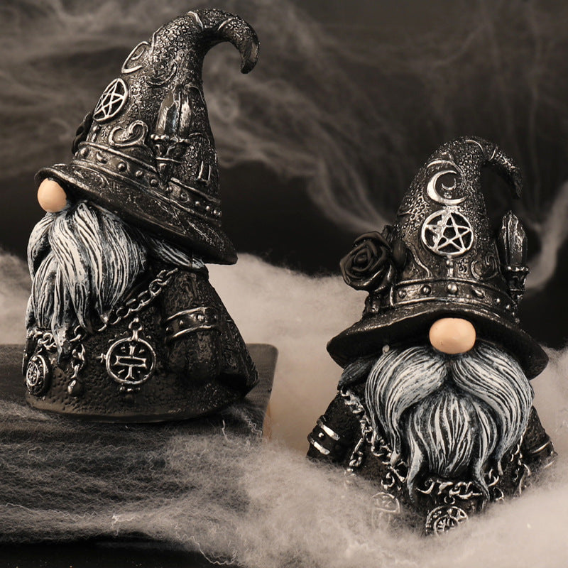 Le Gardien de Salem — Figurine Sorcier Gothique