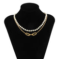 Collier Homme Double Rang Perles & Maillons – Héritier des Ombres