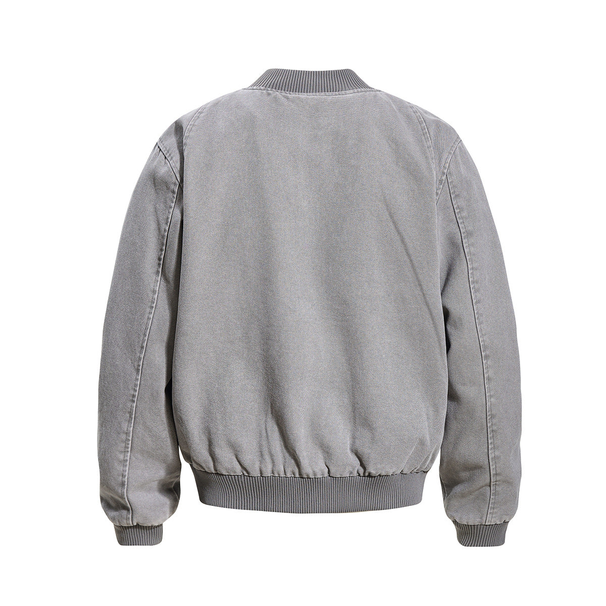 Bomber homme effet délavé – Imprimé rétro Dark Street