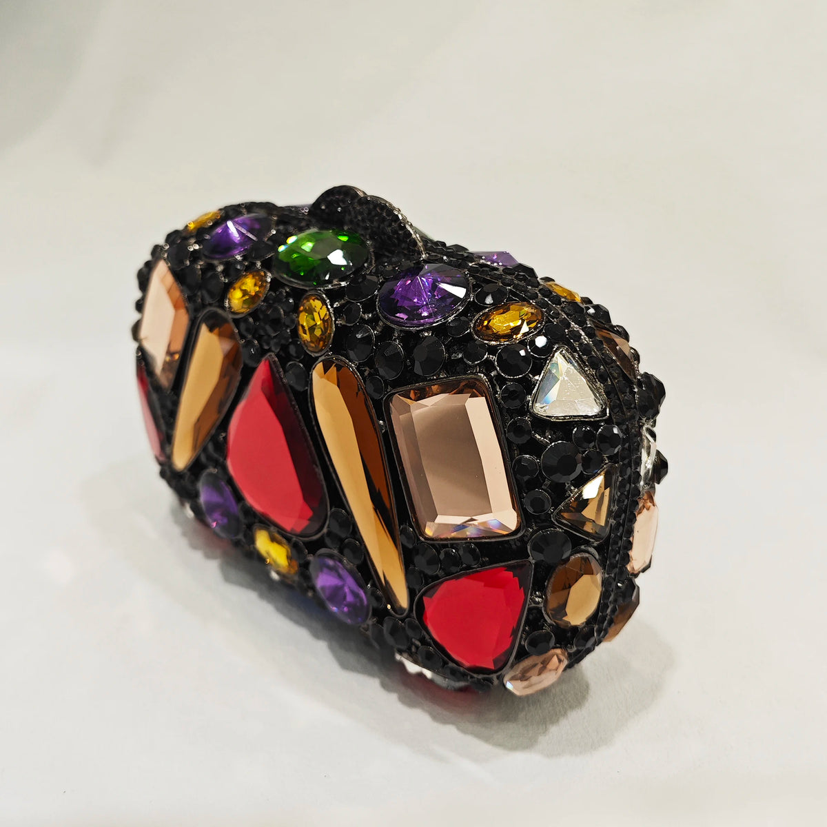 🖤 Minaudière Baroque aux Pierres Précieuses — Trésor des Profondeurs