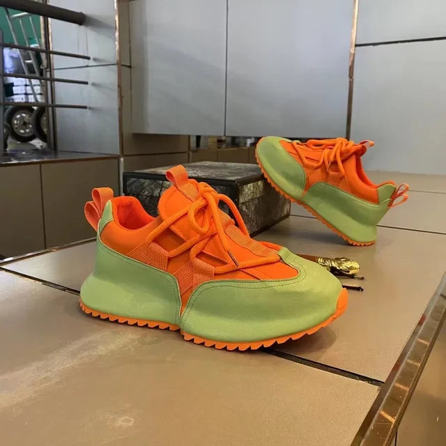 Sneakers Venom – Plateforme Urbaine Noire & Verte
