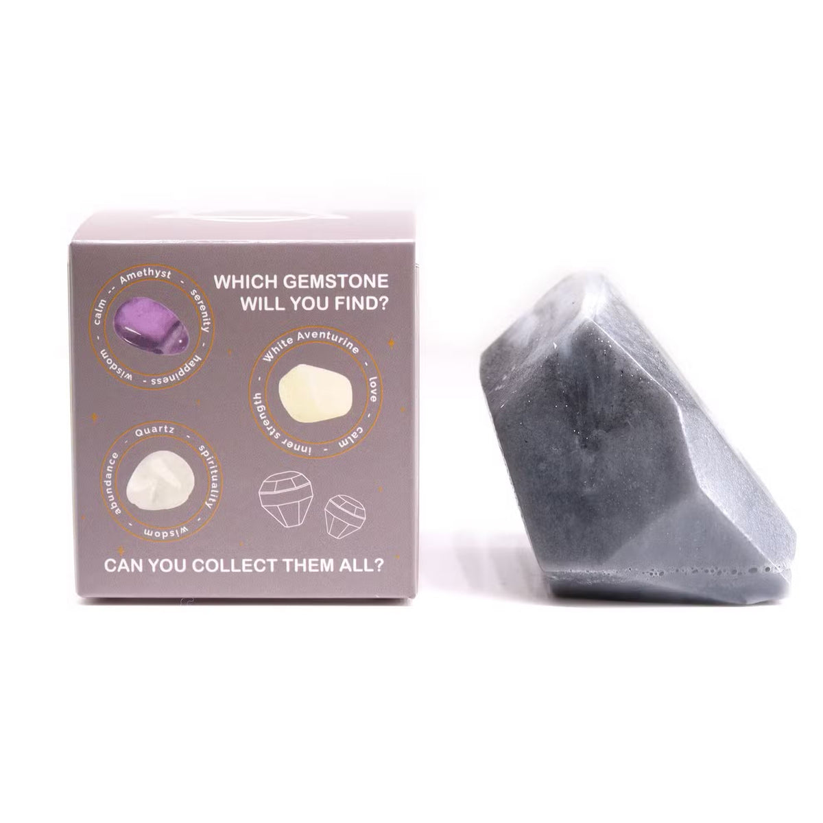 Savon Gemme Mystère au Charbon – Pierre Surprise 100 g