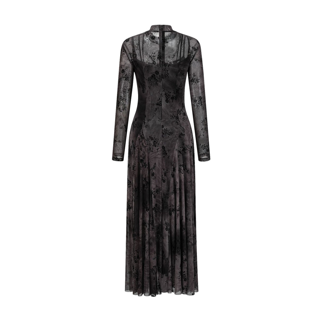 Robe Longue Florale — L’Herbière des Ombre