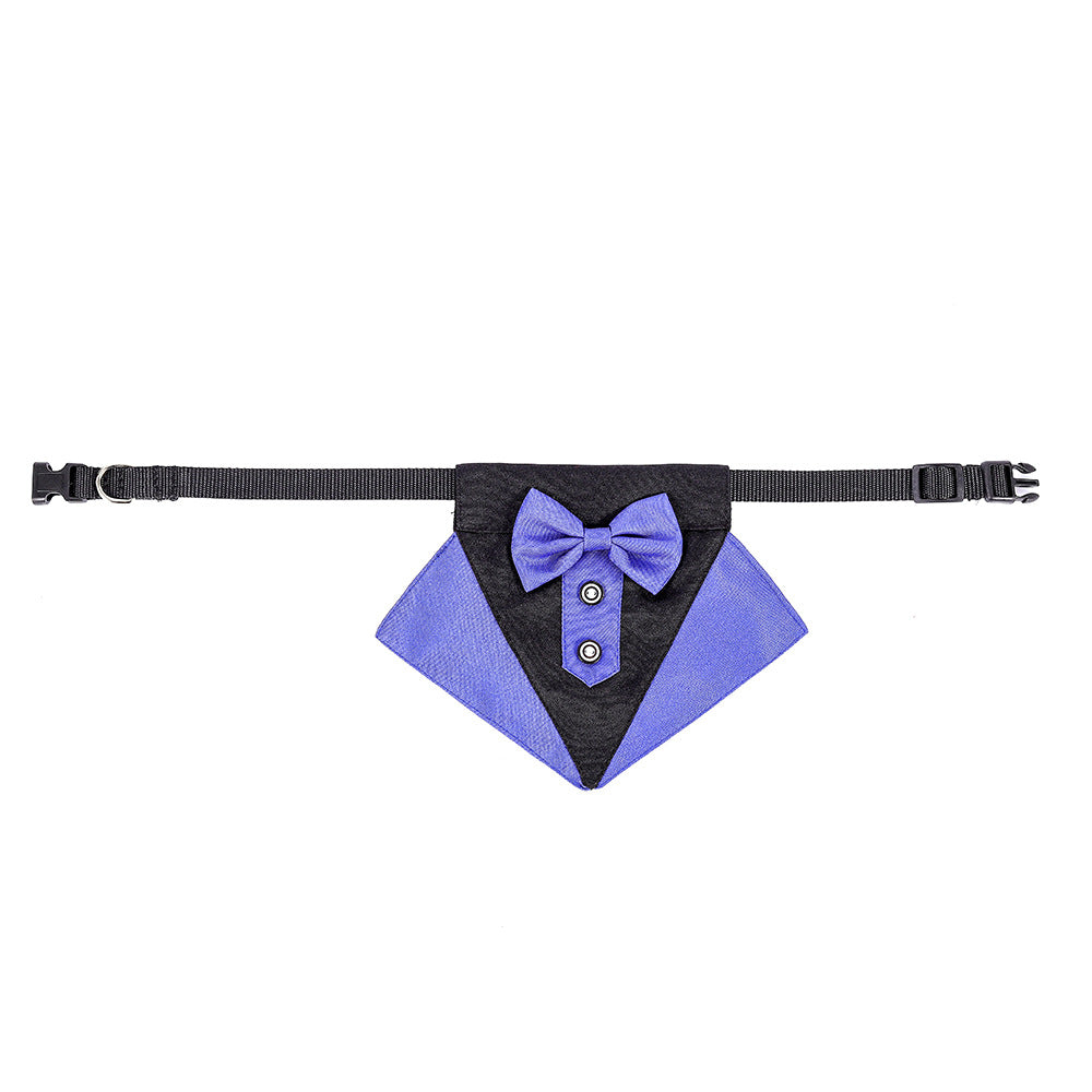 🐾 Le Petit Gentleman des Ombres – Bandana Smoking pour Chien