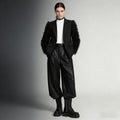 Blazer Noir à Manches de Tulle – Ailes Nocturnes