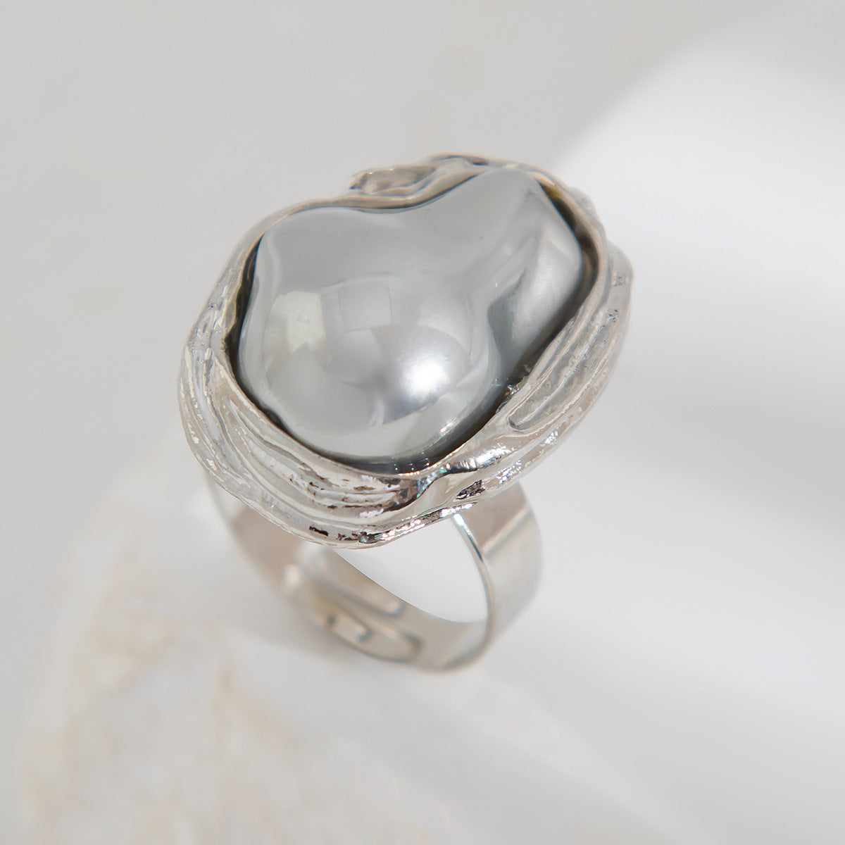 Enchanted Pearls — Irregular Baroque Ring
