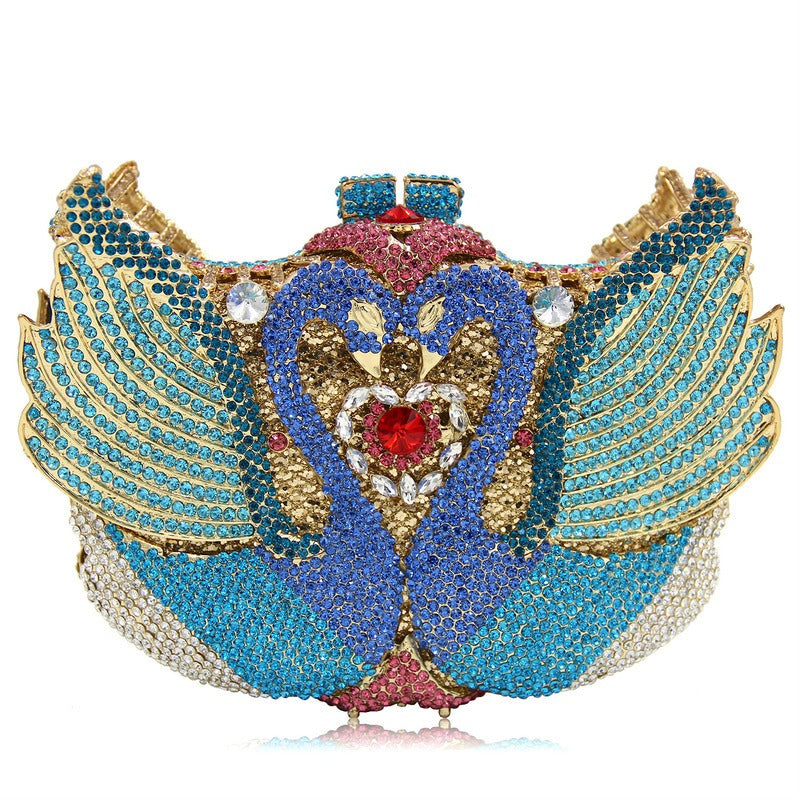Minaudière Cygne de Cristal – Élégance Nocturne