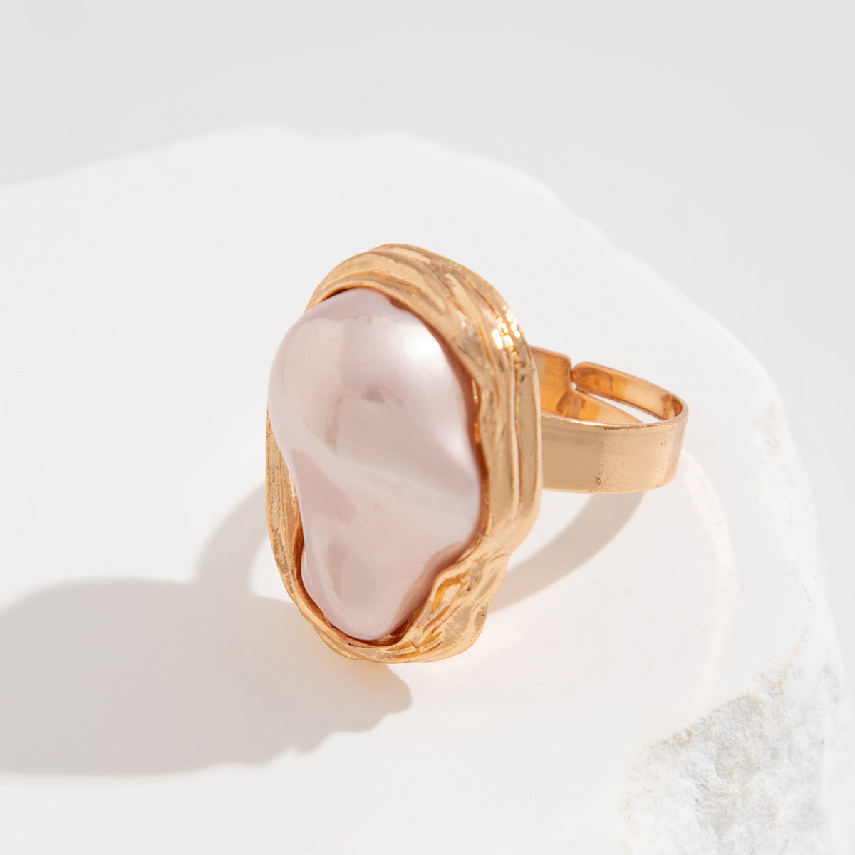 Enchanted Pearls — Irregular Baroque Ring