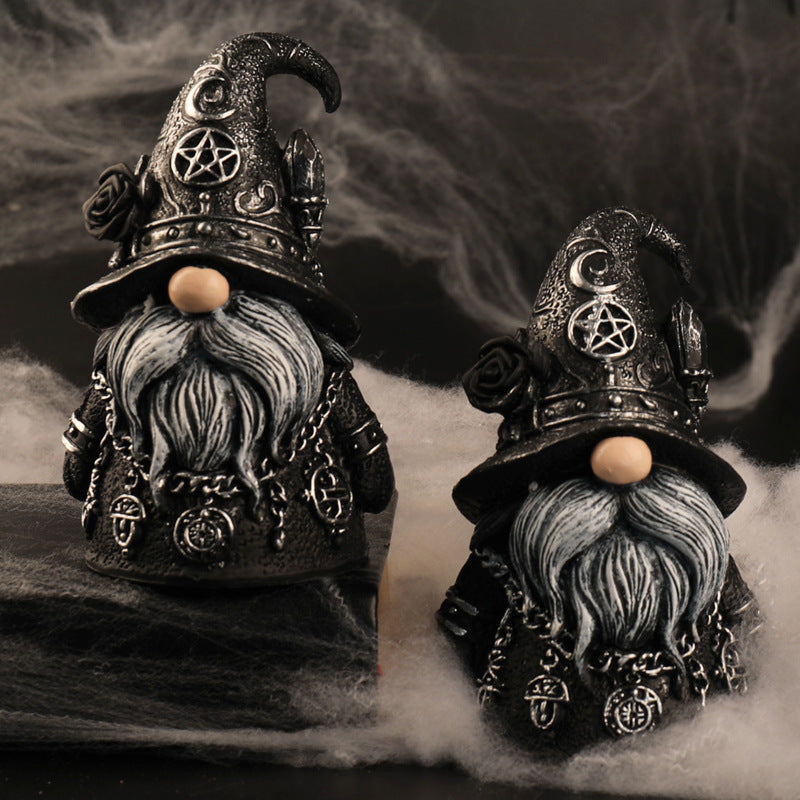 Le Gardien de Salem — Figurine Sorcier Gothique