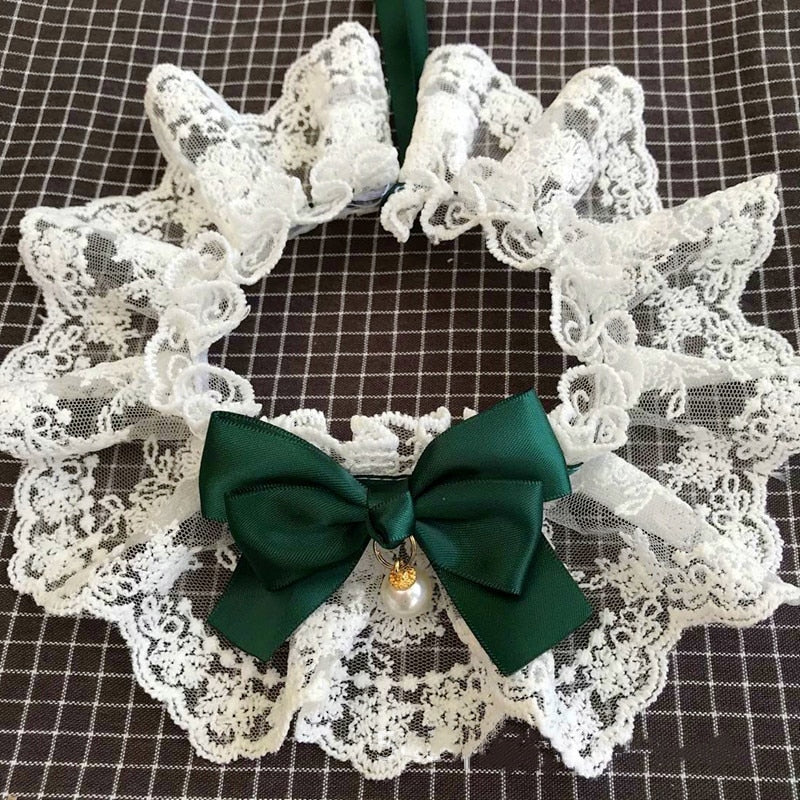 Le Col de la Petite Héritière — Collier en Dentelle pour Chat & Chien