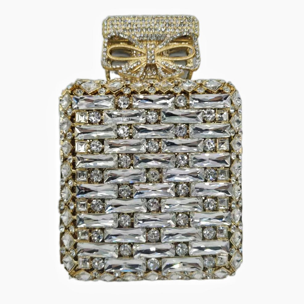 Minaudière Flacon de Minuit – Sac bijou en cristaux