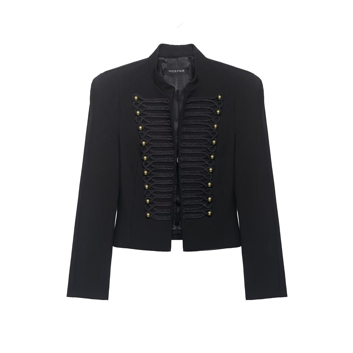 Veste Officier Noire – Éclat Déchu