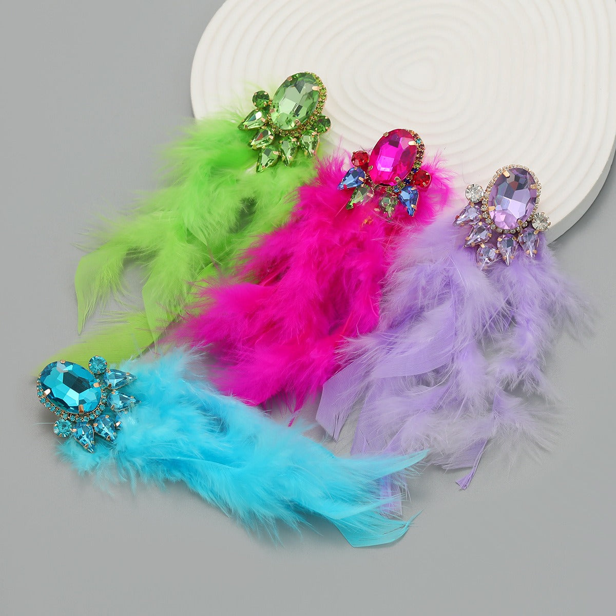 Boucles d’Oreilles Plumes Rituel de Bourbon Street
