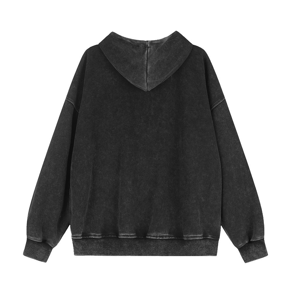 Hoodie Impérial des Ombres – Capuche & Boutonnage Militaire