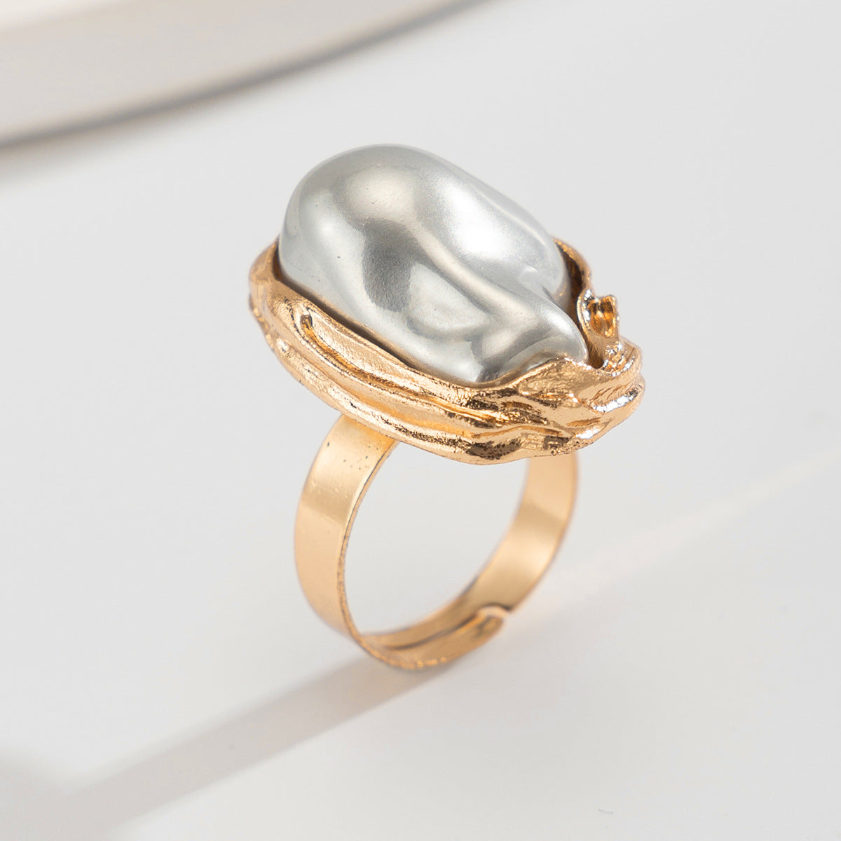 Enchanted Pearls — Irregular Baroque Ring