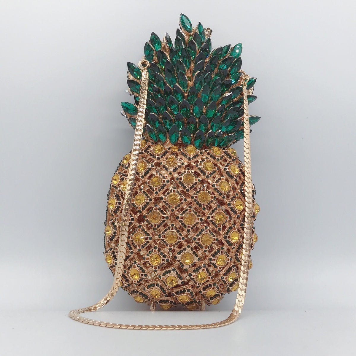 Minaudière Ananas Cristallisée – Sac Bijou de Soirée