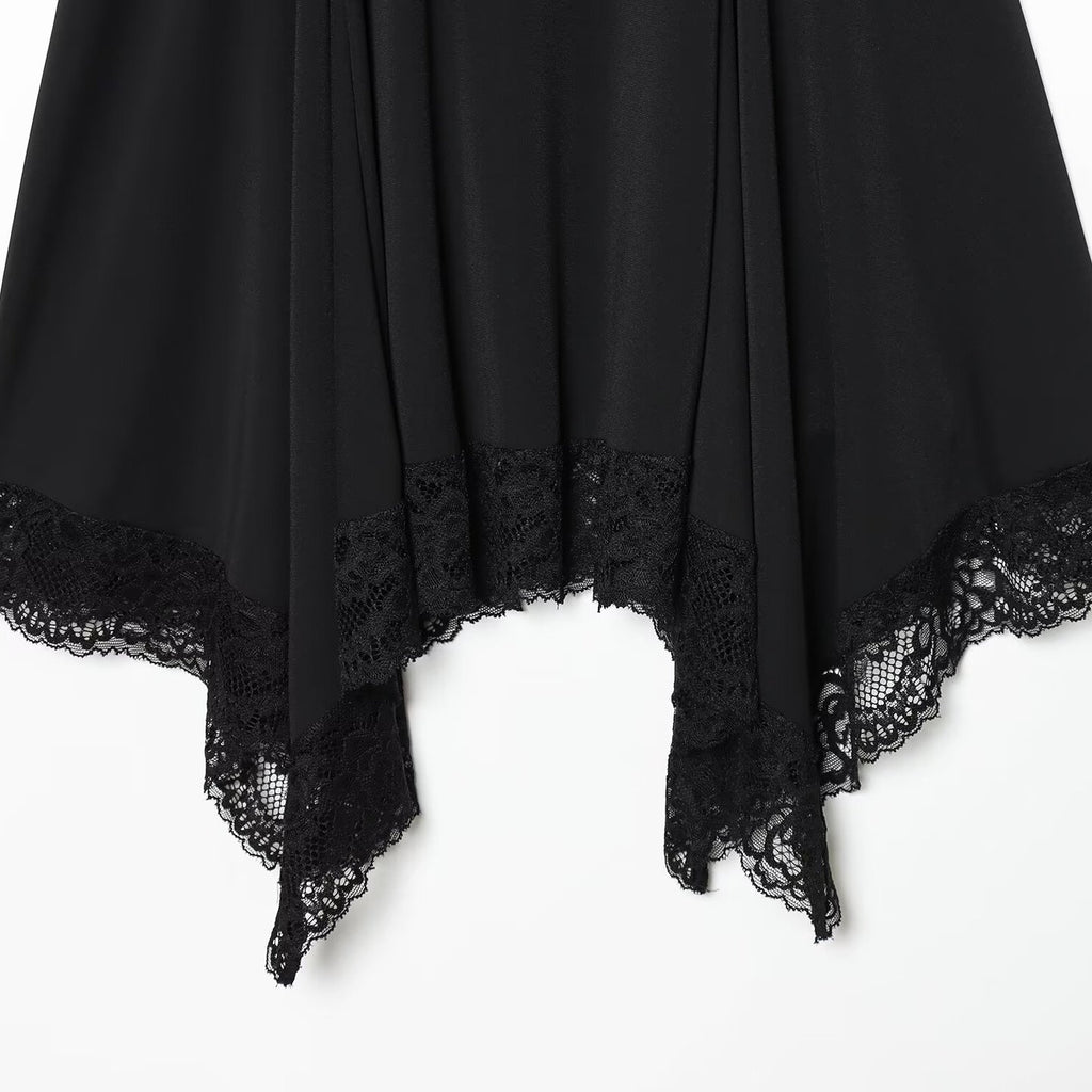 Robe Nocturne en Dentelle Noire – Shadow Lace
